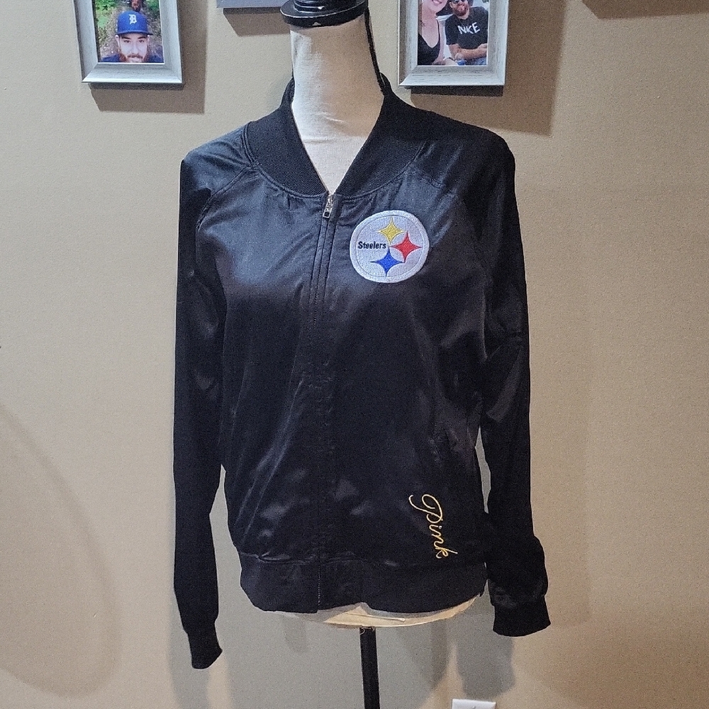 PINK Victoria's Secret Pittsburgh Steelers Bomber Jacket